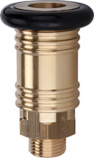 Szybkozłączka NW 12 gwint zewnętrzny, mosiądz